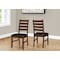 Monarch Specialties Dining Chair, 37 in. Height, Set Of 2, Dining Room, Kitchen, Side, Upholstered, Brown Solid Wood I 1372 - alternate 1